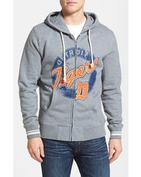 Mitchell & Ness Detroit Tigers Full Zip Hoodie Grey Small