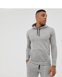 Good For Nothing Muscle Fit Hoodie In Grey With Logo