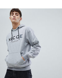Nicce London Nicce Hoodie In Grey With Large Logo To Asos