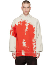 A-Cold-Wall* Off White Red Print Hoodie