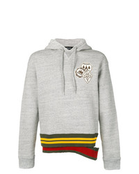 DSQUARED2 Patch Hoodie With Double Waistband