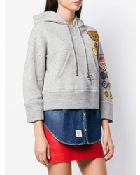 Dsquared2 Patchwork Hooded Sweatshirt