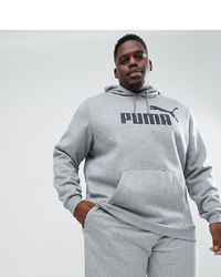 Puma Plus Essentials Pullover Hoodie In Grey 85174303