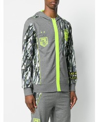 Plein Sport Printed Zipped Hoodie