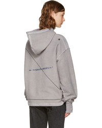 A-Cold-Wall* Reversible Grey Oversized Logo Hoodie