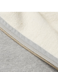 VISVIM Stencil Print Cotton Blend Jersey Zip Up Hoodie