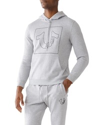 True Religion Brand Jeans Stitch Logo Hoodie In H Grey At Nordstrom