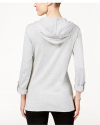 Style&co. Style Co Printed Zip Neck Hoodie Only At Macys