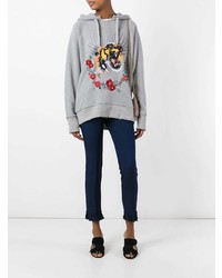 Gucci Tiger Embroidered Hooded Sweatshirt