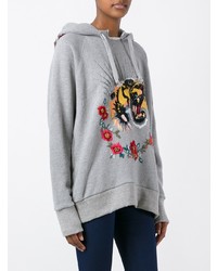 Gucci Tiger Embroidered Hooded Sweatshirt