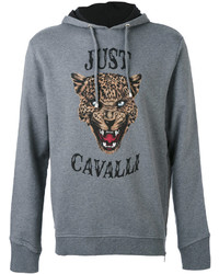 Just Cavalli Tiger Face Print Hoodie