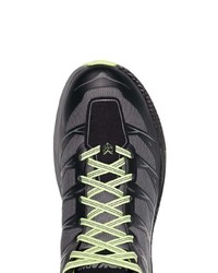 Hoka One One Black Grey And Green Speedgoat Mid Wp Sneakers