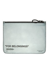Off-White Grey Quote Pouch