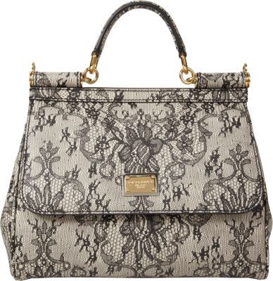 Dolce & Gabbana Lace Print Medium Miss Sicily Bag | Where to buy & how ...