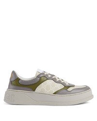 Gucci Logo Print Panelled Sneakers