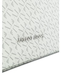 Armani Jeans Logo Monogram Print Tote
