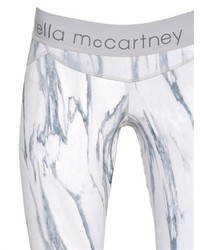 adidas by Stella McCartney Marble Print Microfiber Running Leggings