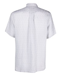 Corneliani Graphic Print Linen Shirt