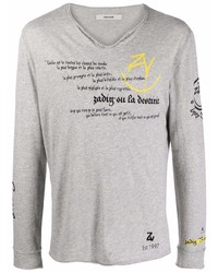 Zadig & Voltaire Zadigvoltaire Spilt Neck T Shirt