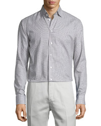 Eton Abstract Print Sport Shirt Gray Pattern