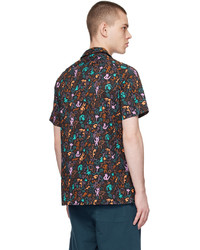 Ps By Paul Smith Black Printed Shirt