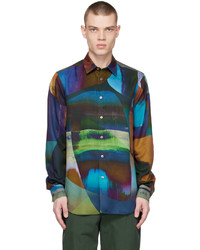 Paul Smith Blue Abstract Shirt