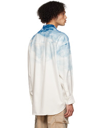 Feng Chen Wang Blue White Painting Shirt