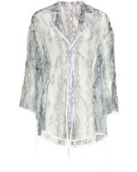 Sulvam Chain Print Sheer Shirt