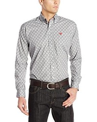 Cinch Classic Fit Long Sleeve Button One Open Pocket Print