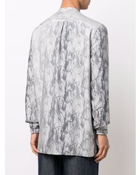 Emporio Armani Cracked Effect Long Sleeved Shirt