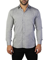 Maceoo Fibonacci Scribble Regular Fit Cotton Sport Shirt