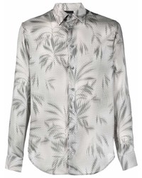 Emporio Armani Floral Print Button Up Shirt