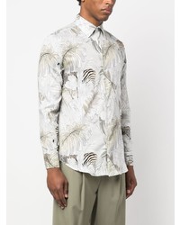 Etro Foliage Print Cotton Shirt