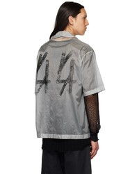 44 label group Gray Printed Shirt