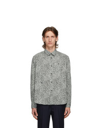 Kenzo Green And Black Graphic Casual Shirt