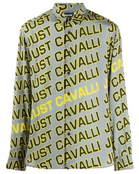 Just Cavalli Long Sleeved Logo Print Shirt