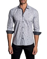 Jared Lang Trim Fit Print Sport Shirt