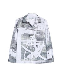Off-White X Pablo Tomek Print Cotton Button Up Shirt