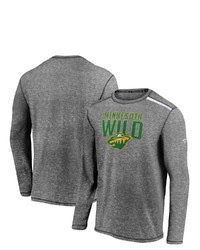 FANATICS Branded Heathered Gray Minnesota Wild Special Edition Long Sleeve T Shirt