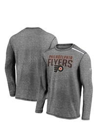 FANATICS Branded Heathered Gray Philadelphia Flyers Special Edition Long Sleeve T Shirt In Heather Gray At Nordstrom