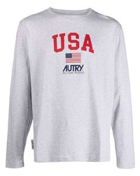 AUTRY Cotton Long Sleeved T Shirt