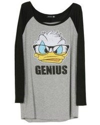 ChicNova Donald Duck Printed Long Raglan Sleeves Tshirt