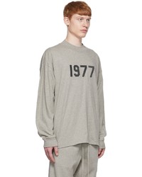 Essentials Gray 1977 Long Sleeve T Shirt