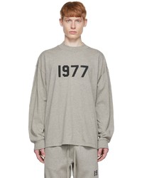 Essentials Gray 1977 Long Sleeve T Shirt