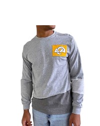 REFRIED APPAREL Gray Los Angeles Rams Sustainable Angle Long Sleeve T Shirt