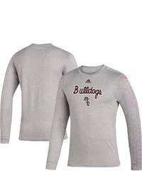 adidas Gray Mississippi State Bulldogs Basketball Reverse Retro Roready Long Sleeve T Shirt