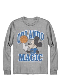 Junk Food Gray Orlando Magic Disney Mickey Team Spirit Long Sleeve T Shirt