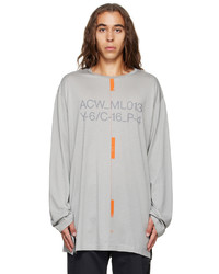 A-Cold-Wall* Gray System Lounge Long Sleeve T Shirt