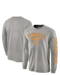 FANATICS Gray Tennessee Volunteers Distressed Arch Over Logo Long Sleeve Hit T Shirt At Nordstrom