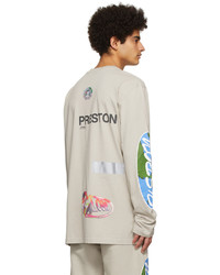 Heron Preston Grey Cotton Long Sleeve T Shirt
